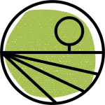 grünes Piktogramm eines Feld mit Baum