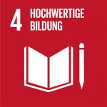 Icon des SDG 4: Hochwertige Bildung